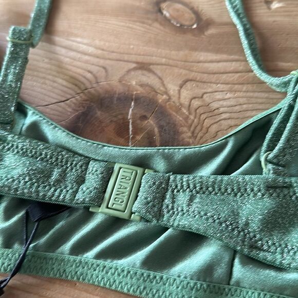 TRIANGL TOP ONLY MACI - CHEEKY FAWN SPARKLE NO BAG NEW WITH TAGS 💚 - Picture 7 of 7